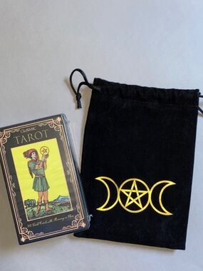 Sealed Boxed Classic TAROT Card Set Deck with Moon Pouch Velvet